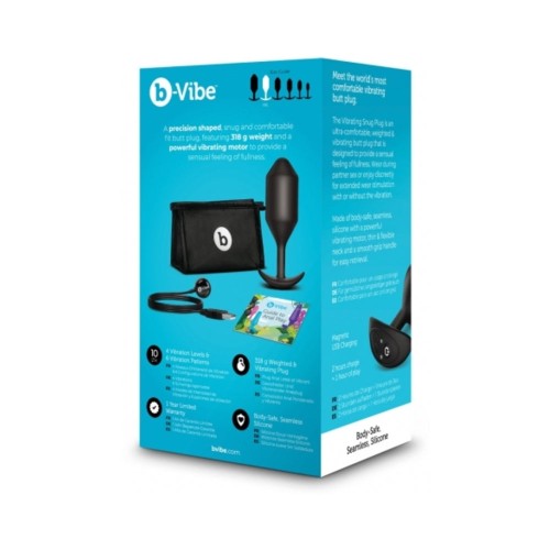 b-Vibe Vibrating Snug Plug 5 in Black