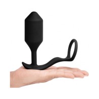 b-Vibe Vibrating Snug & Tug Anal Plug XL Black