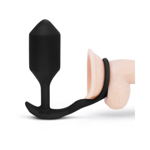 Plug Anal Vibrante Snug & Tug XL Negro