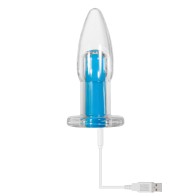 Gender X Electric Blue Remote Controlled Vibrating Anal Plug - Versatile Pleasure