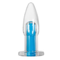 Gender X Electric Blue Remote Controlled Vibrating Anal Plug - Versatile Pleasure