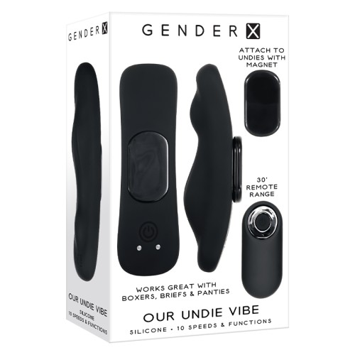 Vibrador de Ropa Interior Recargable Gender X Negro