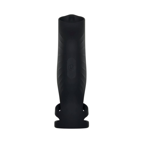 Gender X Rocketeer Rechargeable Triple-Ring Vibrating Sheath Black