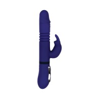 Vibrador Conejito Rotatorio y con Empuje Recargable - Placer Definitivo