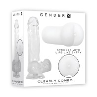 Set de Dildo y Estimulador Gender X Clearly