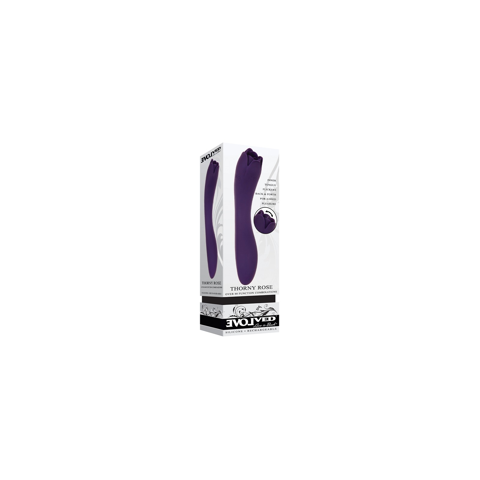 Evolved Thorny Rose Dual-Ended Vibrator Purple