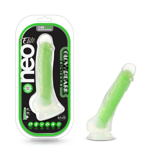 Neo Elite Glow-in-the-Dark Viper Dual-Density Dildo