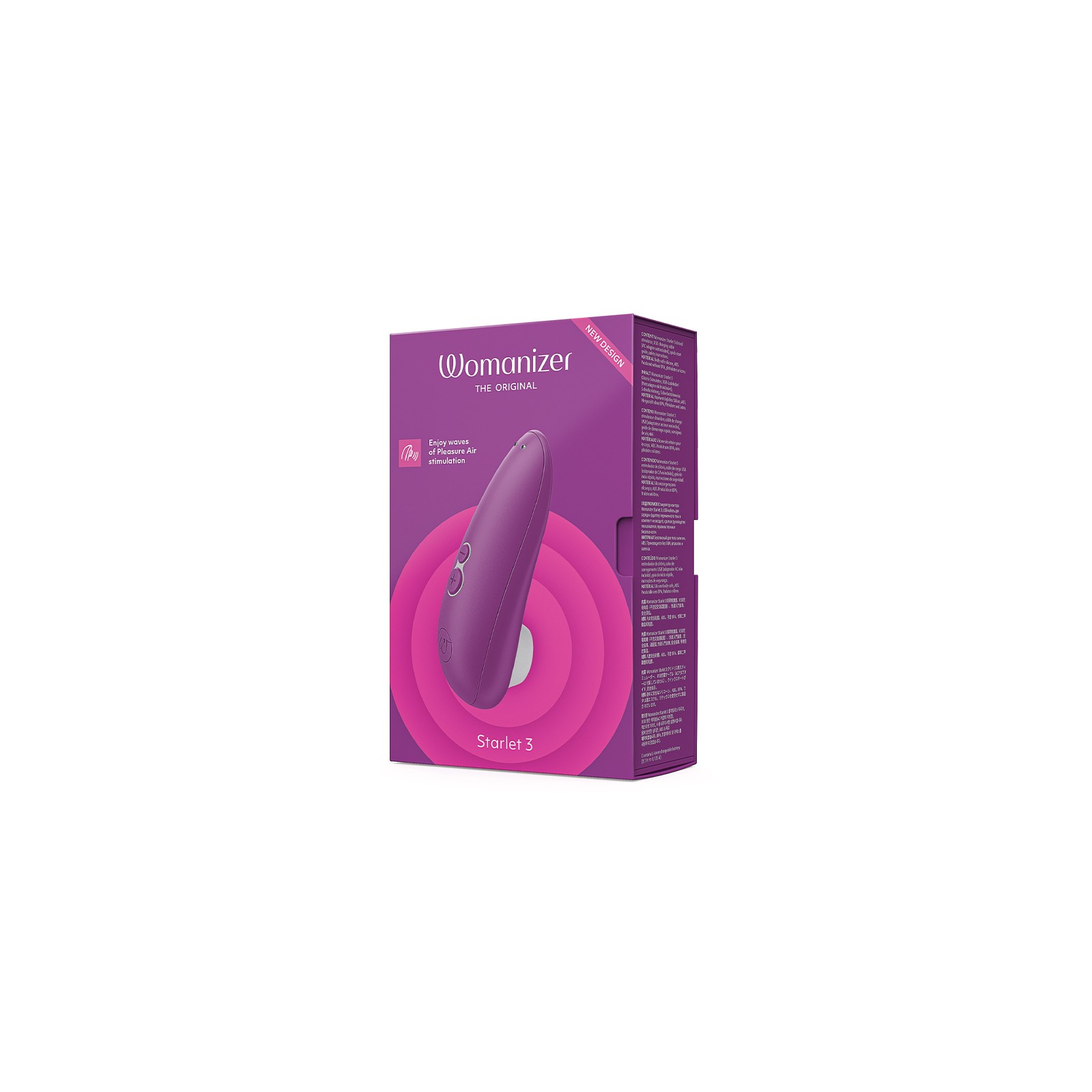 Womanizer Starlet 3 Rechargeable Silicone Compact Pleasure Air Clitoral Stimulator Violet