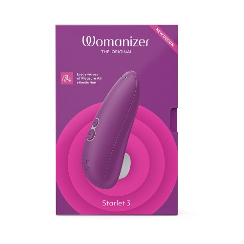 Womanizer Starlet 3 Rechargeable Silicone Compact Pleasure Air Clitoral Stimulator Violet