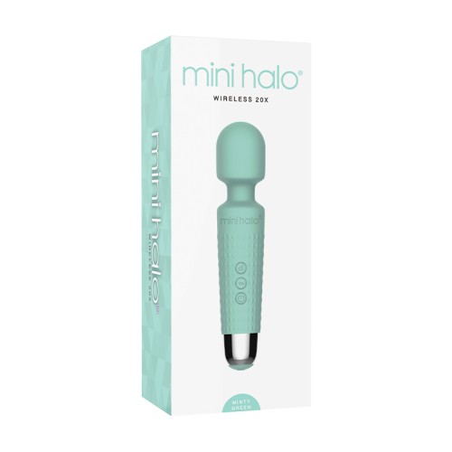 Mini Halo Varita Inalámbrica 20X Silicona Verde Menta