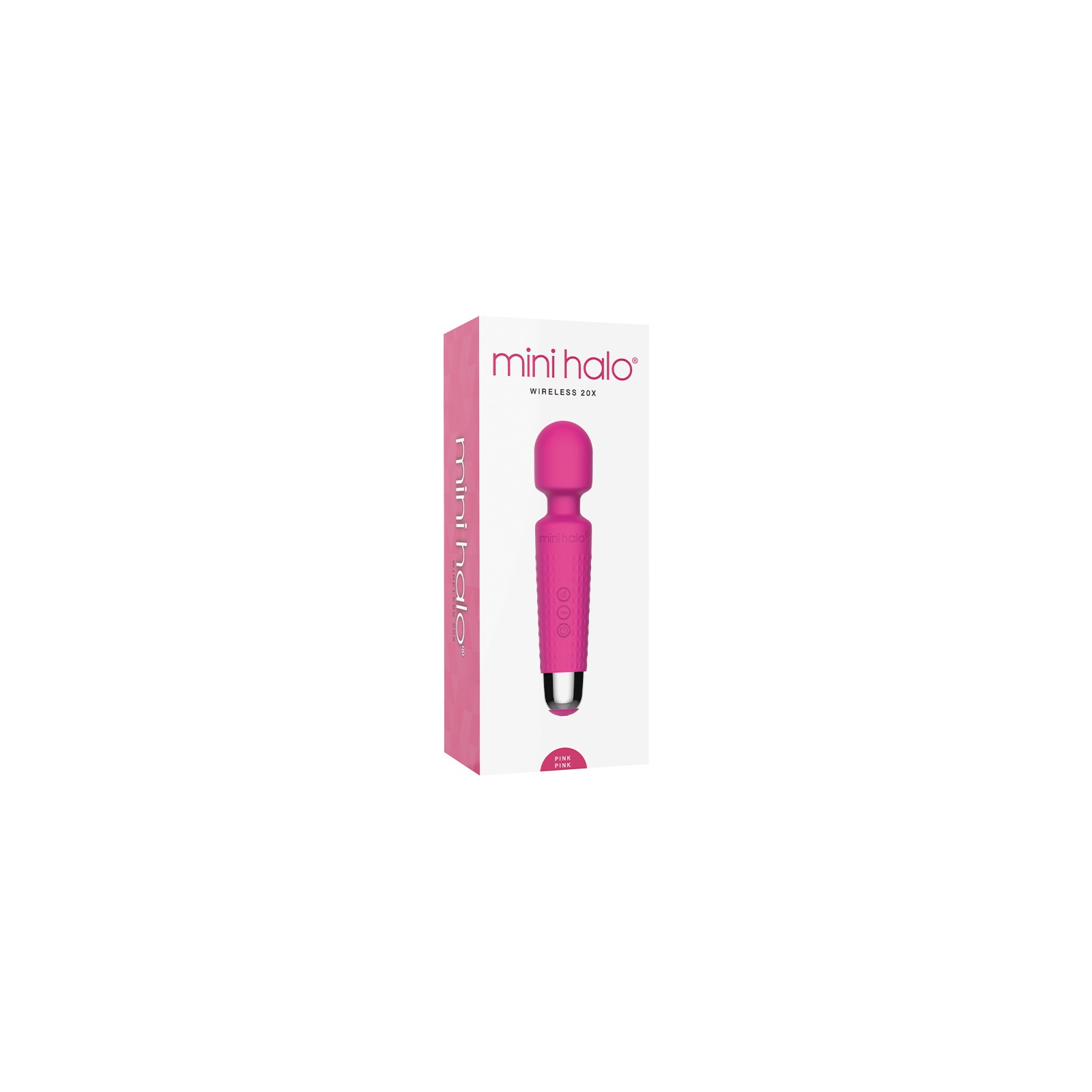 Mini Halo Powerful Wand Vibrator 20X - Pink