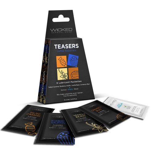 Wicked Teasers Coffee House Mix Display - Lubricantes Sabores