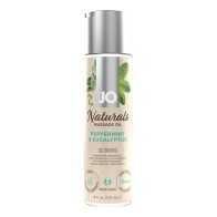 JO Naturals Massage Oil with Peppermint and Eucalyptus 4 oz