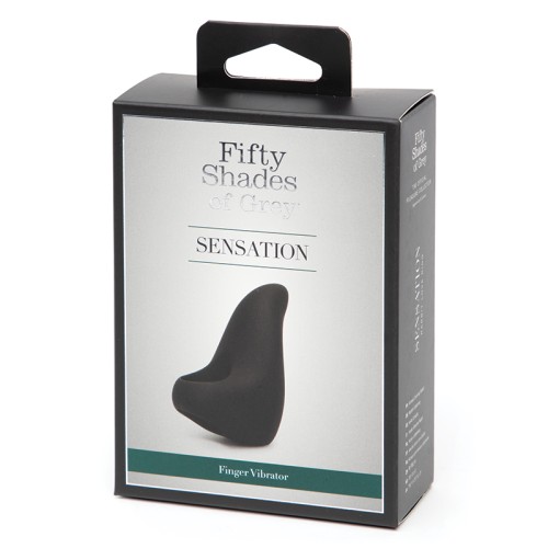 Vibrador de Dedo Recargable Fifty Shades of Grey Negro