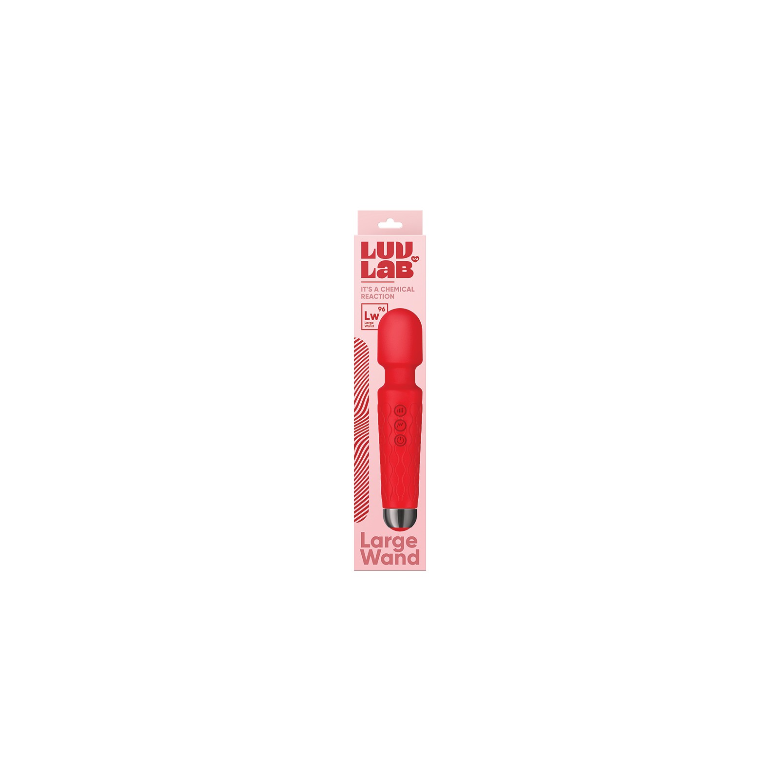 Luv Inc Lw96 Large Wand Vibrator Red