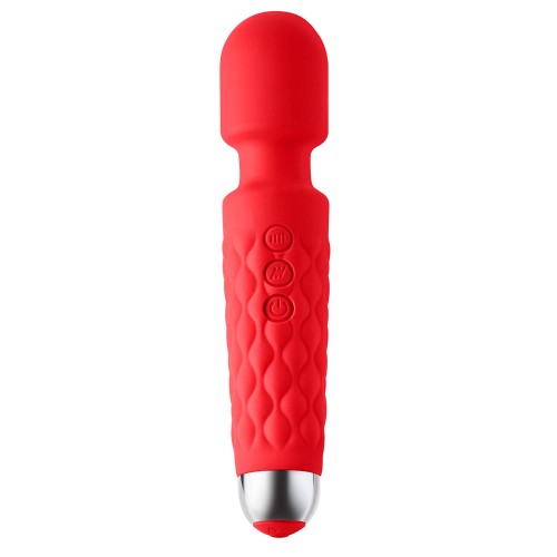 Vibrador Tipo Varita Luv Inc Lw96 Rojo