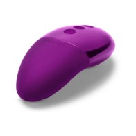 Le Wand Chrome Point Rechargeable Silicone Mini Vibrator Dark Cherry