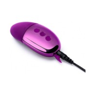 Le Wand Chrome Point Rechargeable Silicone Mini Vibrator Dark Cherry