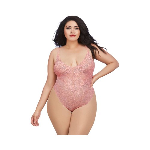 Teddy Dreamgirl con Falda de Malla Transparente - Rose Queen 2X