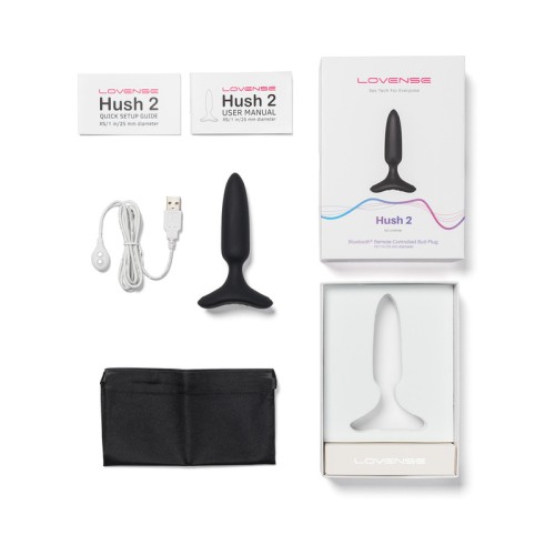 Lovense Hush 2 Bluetooth Remote-Controlled Vibrating Butt Plug XS