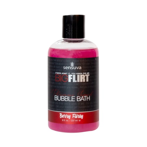 Sensuva Big Flirt Baño de Burbujas Feromonas Berries 8 oz