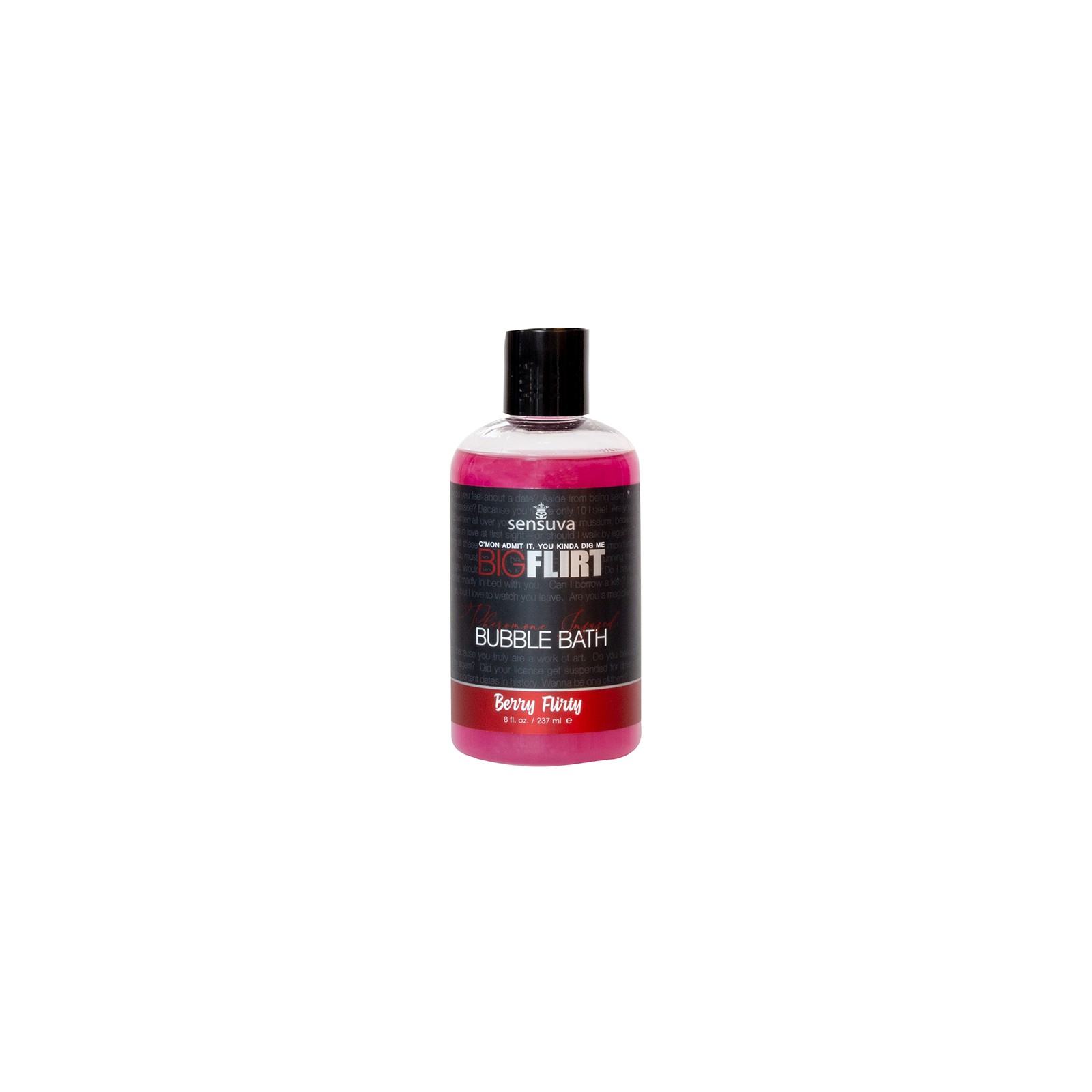 Sensuva Big Flirt Pheromone Bubble Bath Berry 8 oz