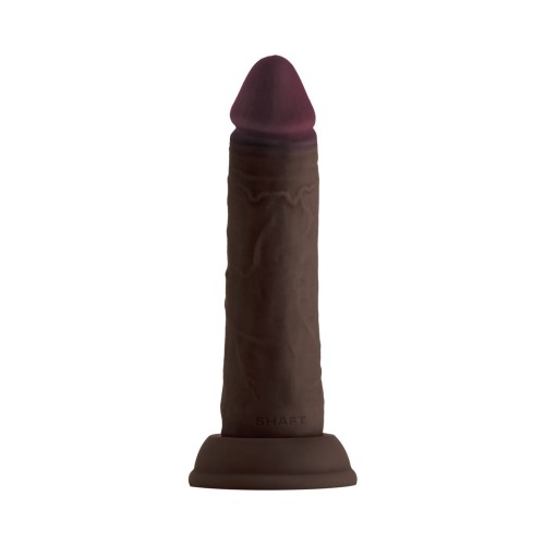 Shaft Model J Dual Density Silicone Dildo 6.5 in Mahogany