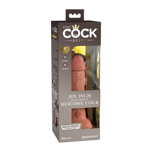 Dildo King Cock Elite 6 pulg. - Placer Realista de Silicona