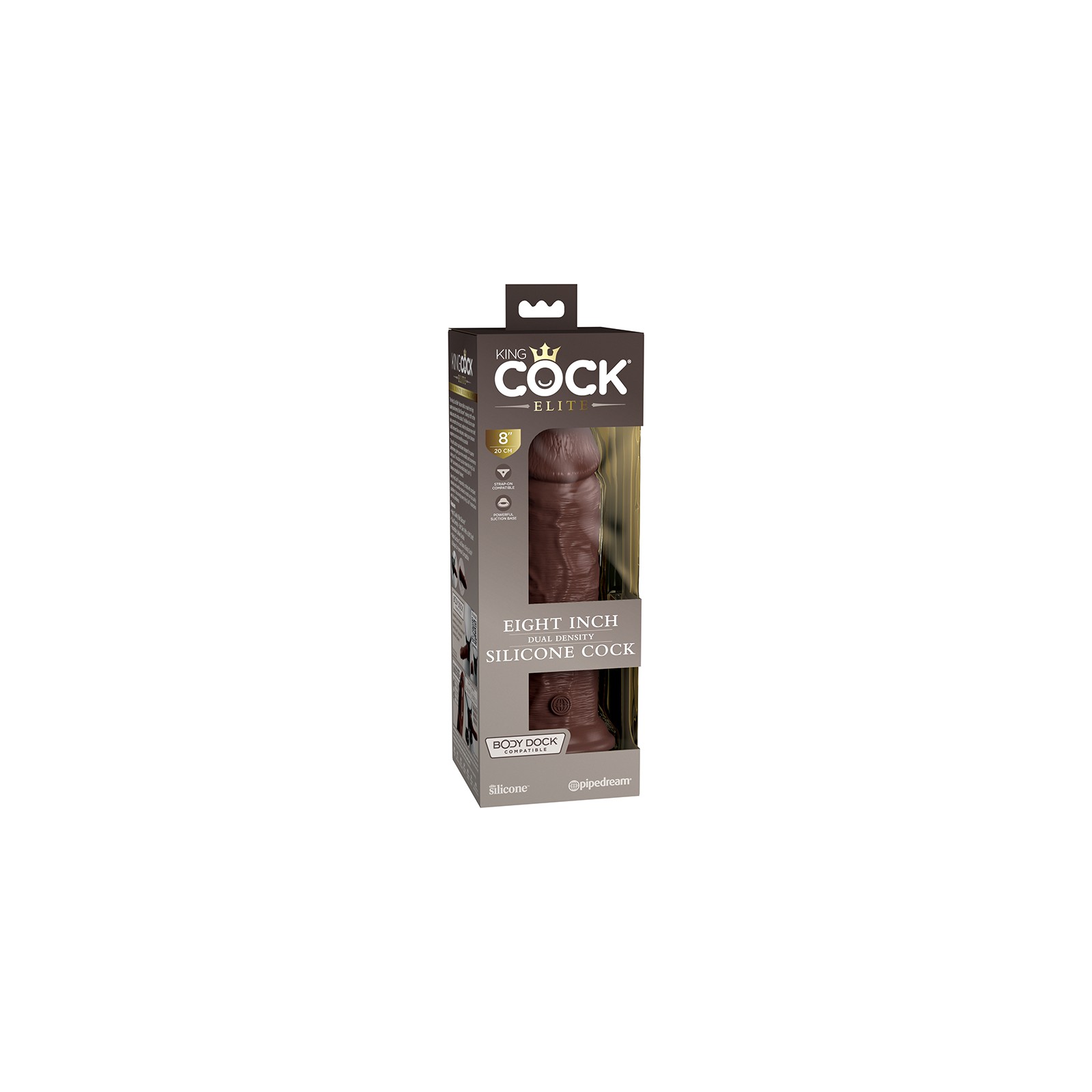 Dildo Pipedream King Cock Elite Doble Densidad 8 pulgadas