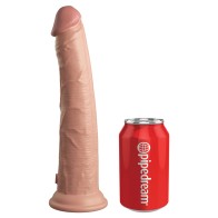 Dildo de Silicona Dual Densidad King Cock Elite 10 in. con Ventosa