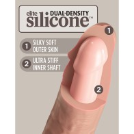 King Cock Elite 10in Dual Density Silicone Dildo with Suction Cup