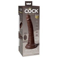 Dildo Vibrador Realista King Cock Elite de 7 Pulgadas