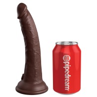 Dildo Vibrador Realista King Cock Elite de 7 Pulgadas