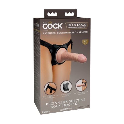 Pipedream King Cock Elite Beginner's Silicone Body Dock Kit