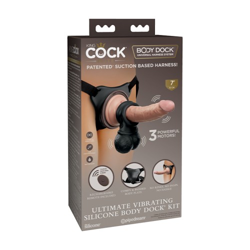 Kit de Cuerpo Dock Vibrante King Cock Elite