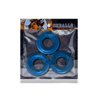 OxBalls Fat Willy Paquete de 3 Cockrings Jumbo para Rendimiento Mejorado