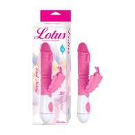 Lotus Sensual Massager Dual Stimulator Pink Silicone