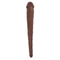 Hero Double Dong Fully Bendable 14 in. Brown