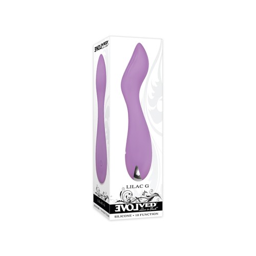 Vibrador de Silicona Lilac G Recargable para Punto G