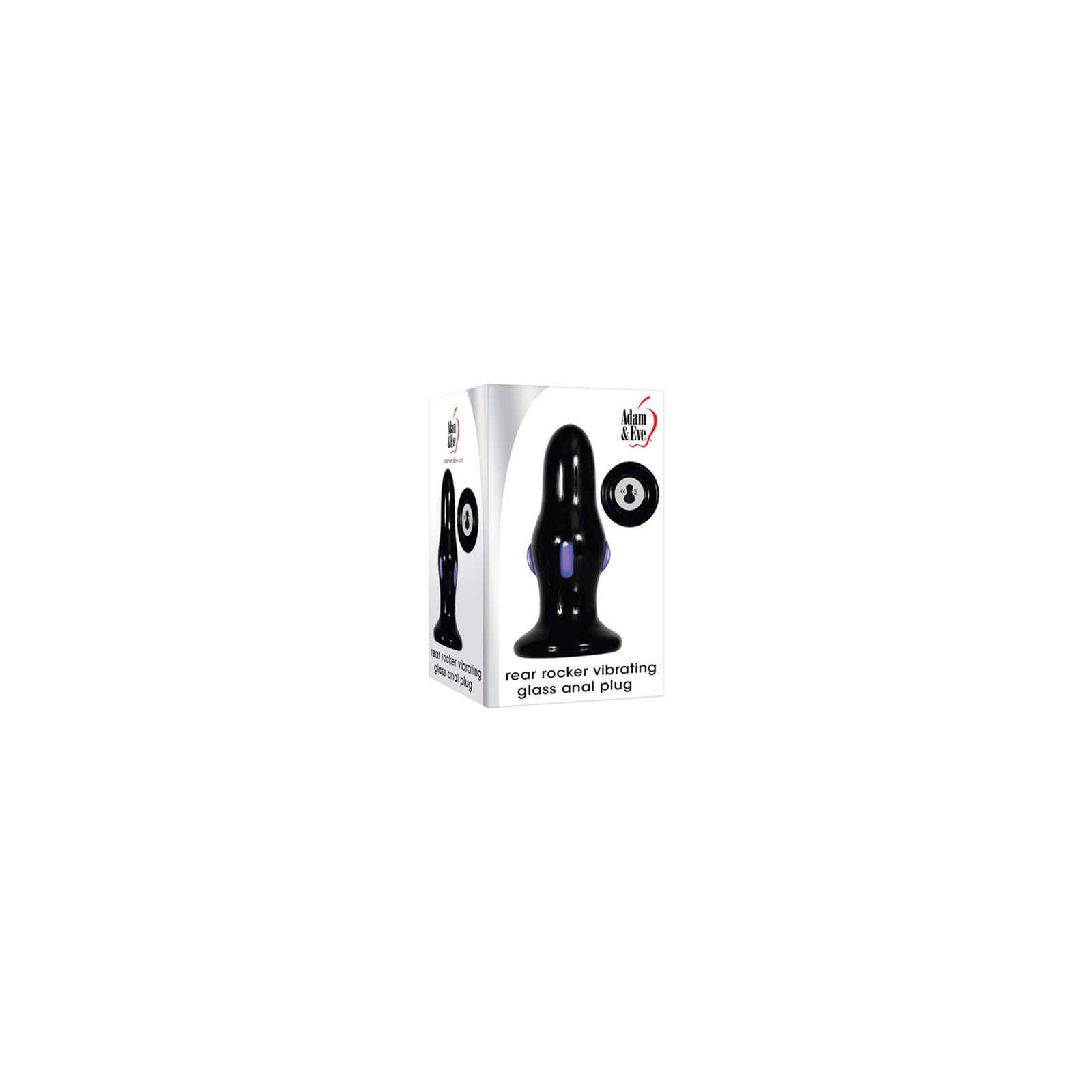 Adam & Eve Rechargeable Glass Anal Plug for Ultimate Pleasure