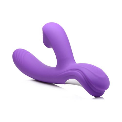 Vibrador de Silicona Power Bunny Shivers Curve Toys Morado