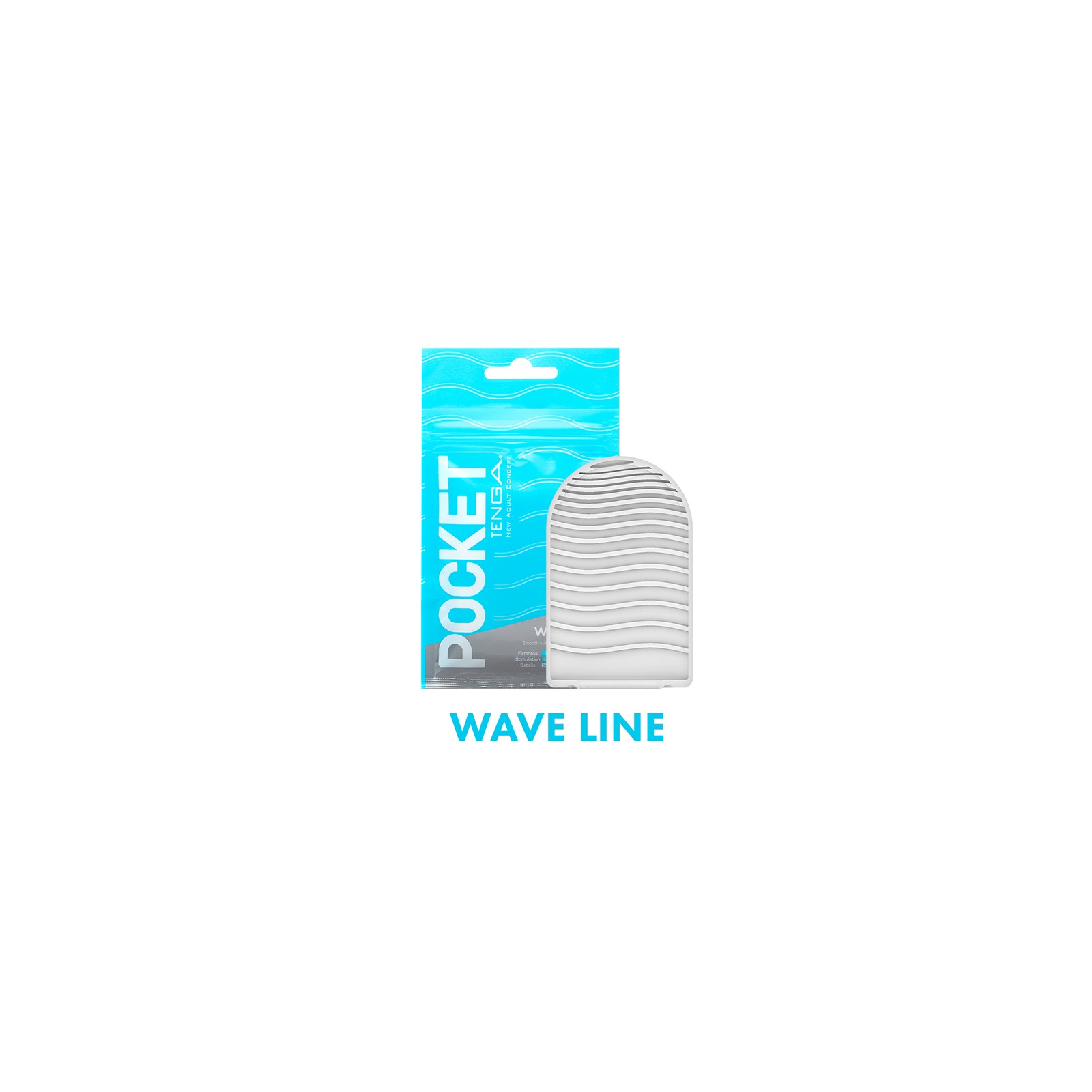 Tenga Pocket Sleeve Wavy Line Masturbator