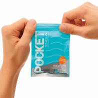 Masturbador Tenga Pocket Sleeve Línea Ondulada