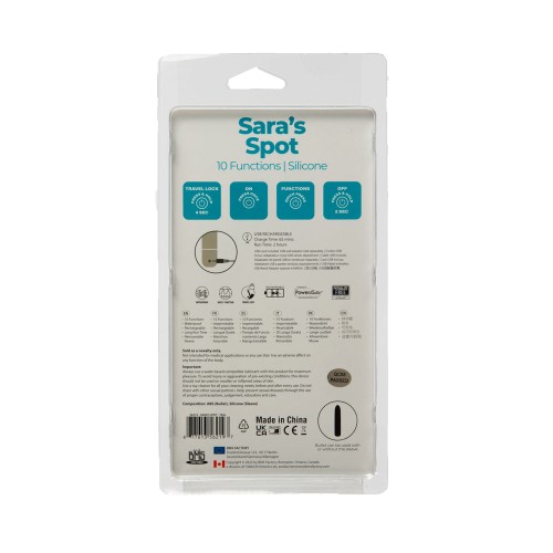 Bullet Rechargeable Sara's Spot para Estimulación G-Spot