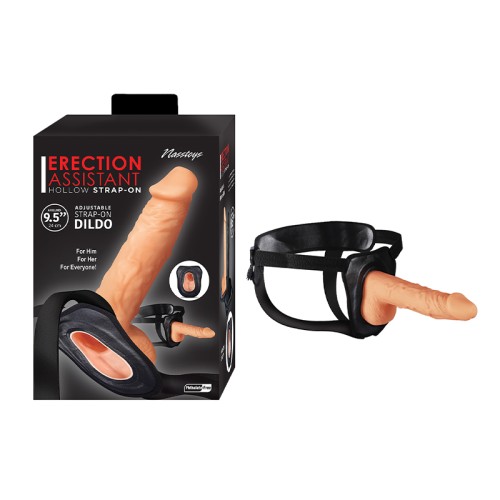 Hollow Strap-On Erection Assistant 9.5 in White