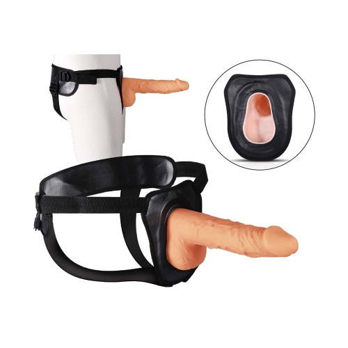 Hollow Strap-On Erection Assistant 9.5 in White