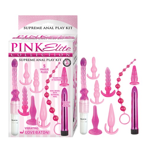 Pink Elite Collection Supreme Anal Play Kit - Ultimate Fun for Beginners