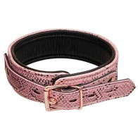 Microfiber Snake Print Collar and Leash Set