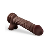 Loverboy The DJ Realistic Dildo with Balls Brown