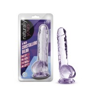 Dildo Cristalino Naturally Yours de 8 Pulgadas Amatista